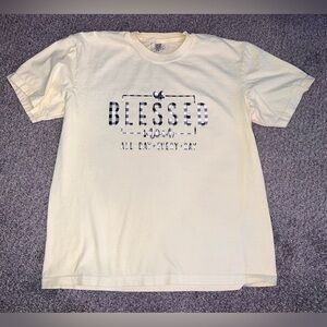 Checkered Blessed Mom tee